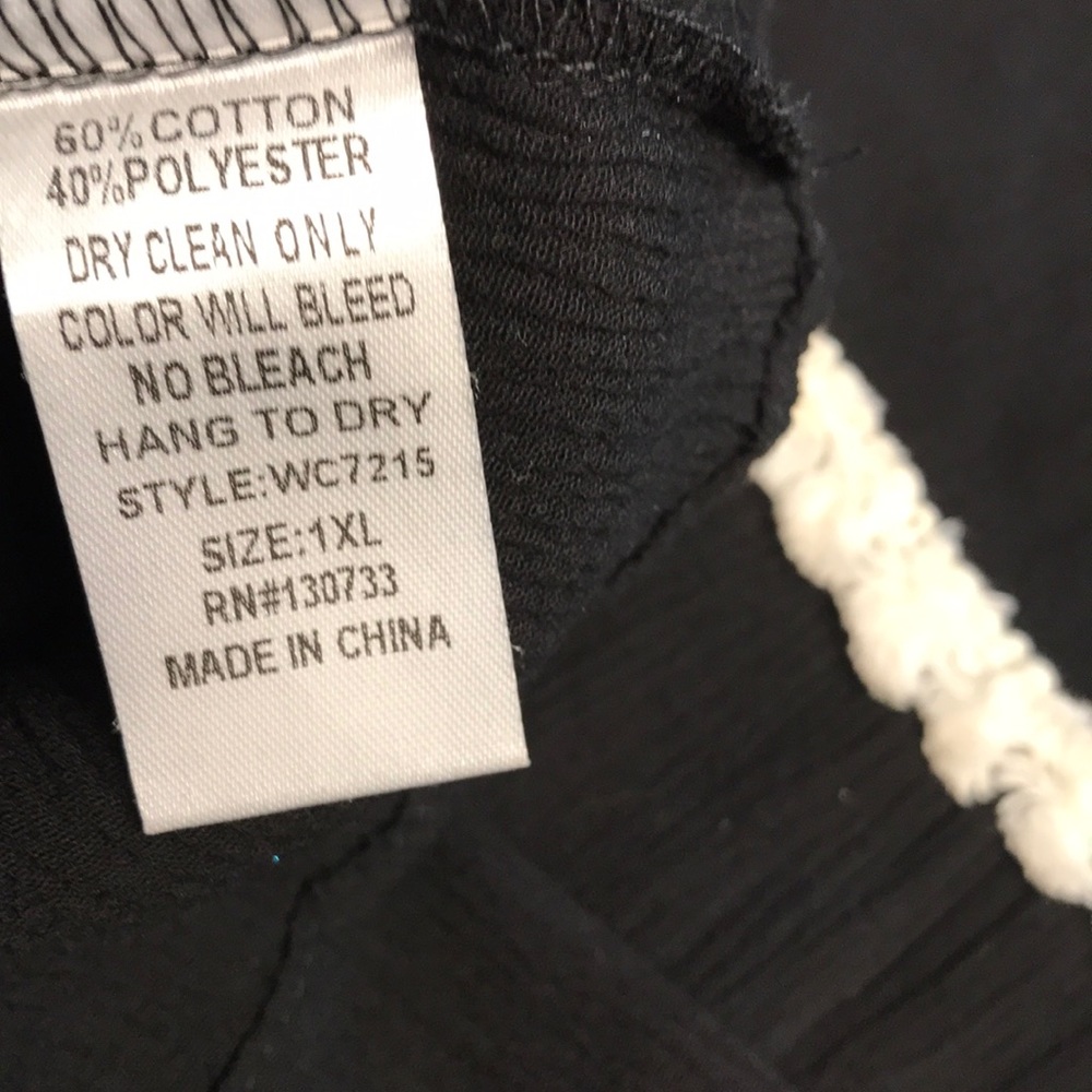 Black Gauze Dress with Trim by Umgee - Picture 8 of 8